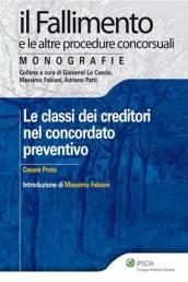 Le classi dei creditori nel concordato preventivo