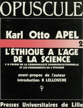 L éthique à l âge de la science