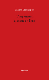 L importanza di essere un libro