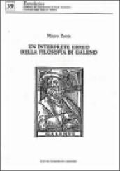 Un interprete ebreo della filosofia di Galeno. Gli scritti di Galeno nell opera di Shem Tob ibn Falaquera