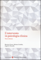 L intervento in psicologia clinica