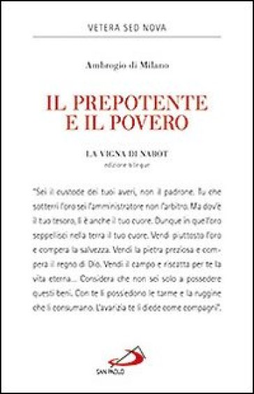 Il prepotente e il povero. La vigna di Nabot - Ambrogio (Sant