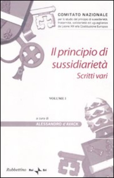 Il principio di sussidiarietà. 1.