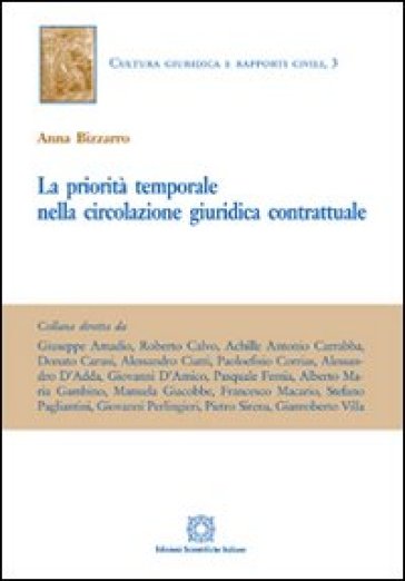 La priorità temporale nella circolazione giuridica contrattuale - Anna Bizzarro