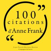 100 citations d Anne Frank