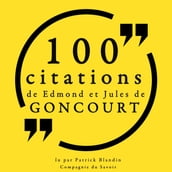 100 citations d Edmond et Jules de Goncourt