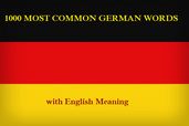 1000 MOST COMMON GERMAN WORDS