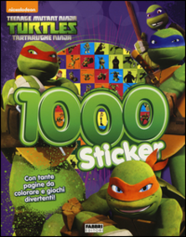 1000 sticker. Con adesivi. Teenage mutant ninja turtles