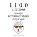 1100 citations des grands écrivains français du XIXe siècle