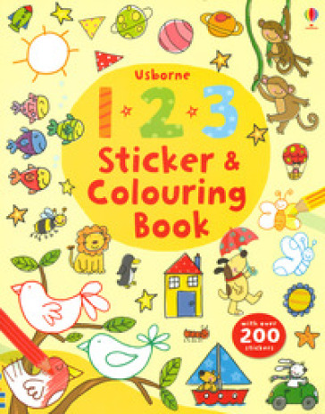 123 sticker and colouring book. Ediz. a colori - Jessica Greenwell