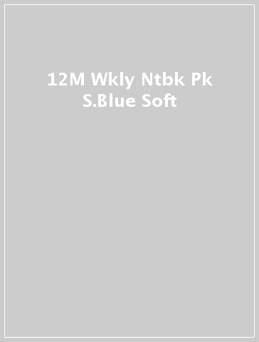 12M Wkly Ntbk Pk S.Blue Soft