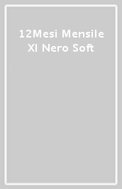 12Mesi Mensile Xl Nero Soft