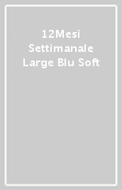 12Mesi Settimanale Large Blu Soft