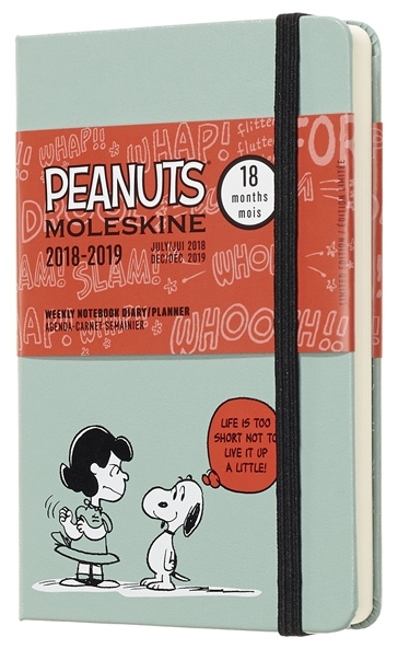 18 mesi - Agenda settimanale con spazio per note Edizione Limitata Peanuts Pocket verde salice