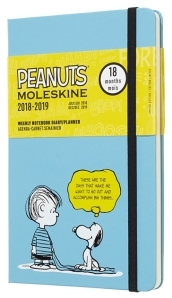 18 mesi - Agenda settimanale con spazio per note Peanuts Large verde salice - Fields:anno pubblicazione:2018;autore:;editore:Moleskine Agende