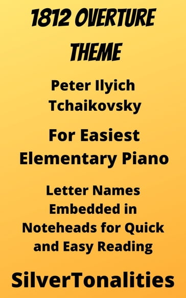 1812 Overture Easiest Elementary Piano Sheet Music - Pyotr Il
