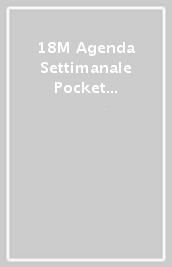 18M Agenda Settimanale Pocket Blue Copertina Morbida