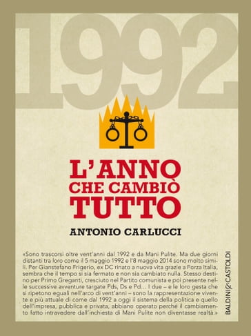 1992 L'anno che cambiò tutto - Antonio Carlucci