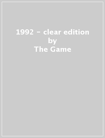 1992 - clear edition - The Game