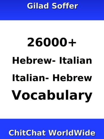 26000+ Hebrew - Italian Italian - Hebrew Vocabulary - Gilad Soffer