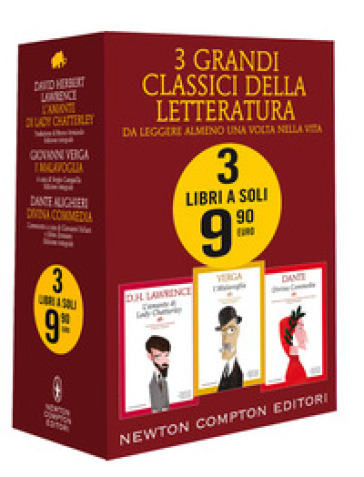 3 grandi classici: L'amante di Lady Chatterley-I Malavoglia-Divina commedia. Ediz. integra...