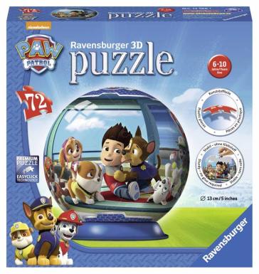 3D Puzzleball 72 Pz.Puzzle Ball Paw Patrol