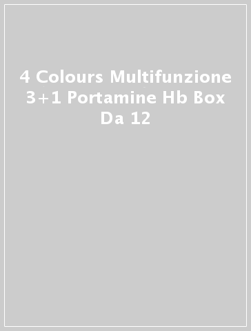 4 Colours Multifunzione 3+1 Portamine Hb Box Da 12