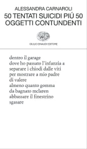 50 tentati suicidi più 50 oggetti contundenti