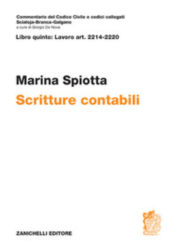ART. 2214-2220. Scritture contabili - Marina Spiotta