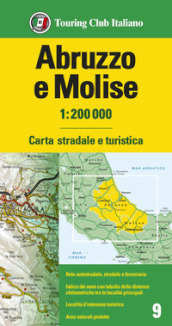 Abruzzo e Molise 1:200.000. Carta stradale e turistica. Ediz. multilingue