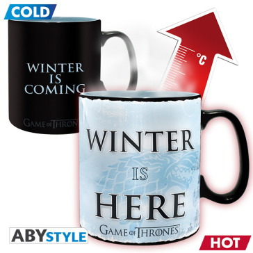 Abymug445 - Game Of Thrones - Heat Change Mug 460Ml - Winter Is Here