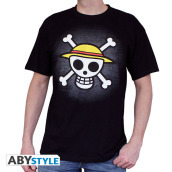 Abytex040L - T-Shirt - One Piece - Skull With Map
