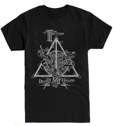 Abytex562L - Harry Potter - T-Shirt Donna - Deathly Hallows - L