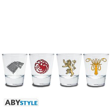 Abyver085 - Game Of Thrones - Set 4 Shot Glass Emblem