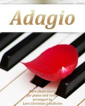 Adagio Pure sheet music for piano and violin arranged by Lars Christian Lundholm