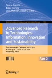 Advanced Research in Technologies, Information, Innovation and Sustainability