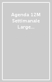 Agenda 12M Settimanale Large Blu Zaff Soft