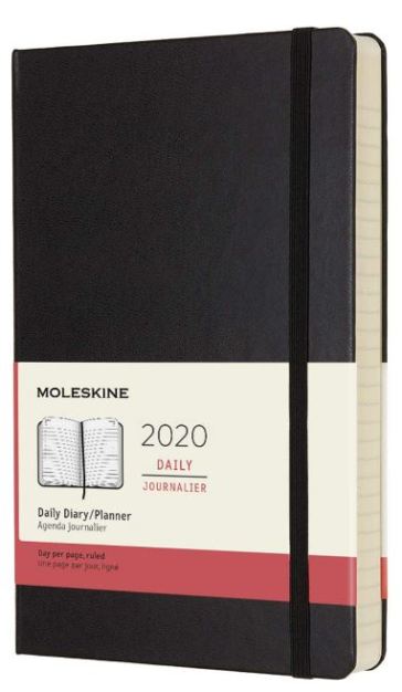 Agenda 12M giornaliera 2020 - copertina rigida - Large - colore nero