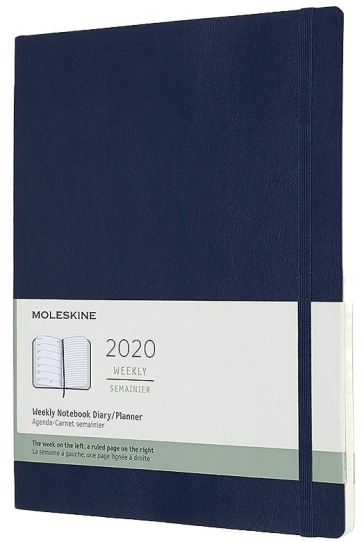 Agenda 12M settimanale 2020 - copertina morbida - X-Large - Blu zaffiro