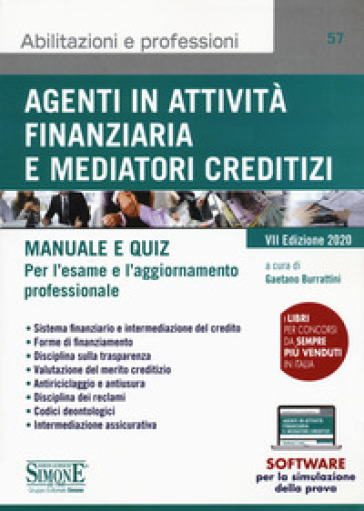 Agenti in attività finanziaria e mediatori creditizi. Manuale e quiz