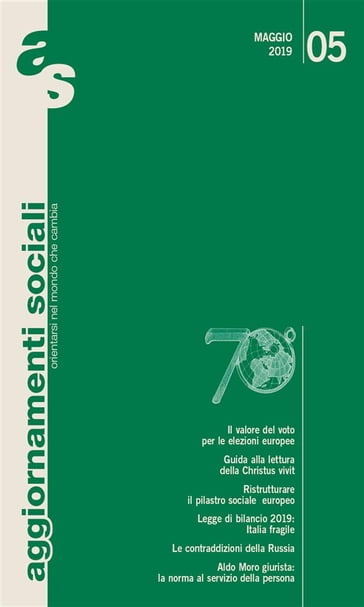 Aggiornamenti Sociali 70 - maggio 2019 - Aggiornamenti Sociali