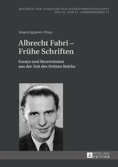 Albrecht Fabri Fruehe Schriften