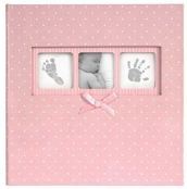 Album Foto 200 Tasche 10X15Cm + Memo Baby Polka Pink