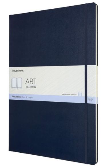 Album per schizzi Sketchbook - formato A3 - copertina rigida - colore Blu