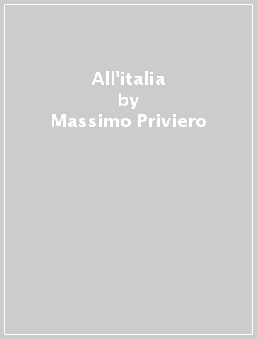 All'italia - Massimo Priviero