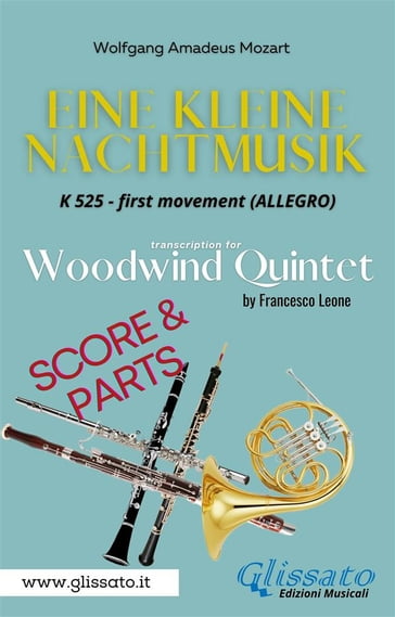 Allegro from "Eine Kleine Nachtmusik" for Woodwind Quintet (score & parts) - Wolfgang Amadeus Mozart