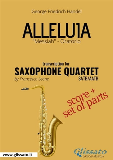 Alleluia - Saxophone Quartet score & parts - George Friedrich Handel