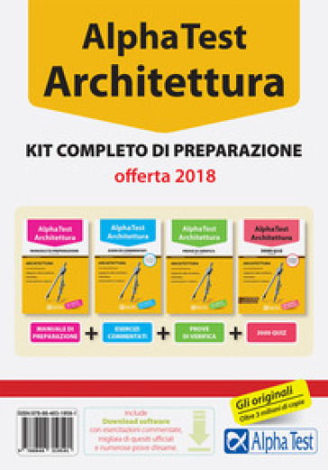 Alpha Test. Architettura. Kit completo di preparazione. Con software di simulazione