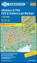 Altopiano di Pinè. Valli di Cembra e dei Mocheni. Carta topografica 1:25.000