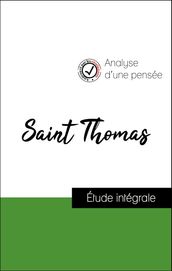Analyse d une pensée : Saint Thomas (résumé et fiche de lecture plébiscités par les enseignants sur fichedelecture.fr)
